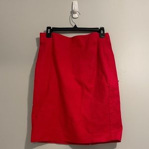 Red pencil skirt from Ann Taylor